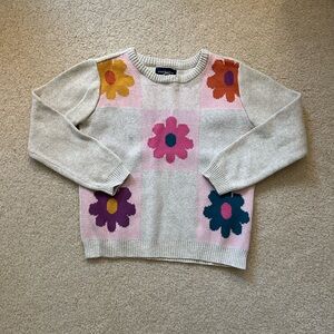 Colorful Floral Children’s Sweater Size 6